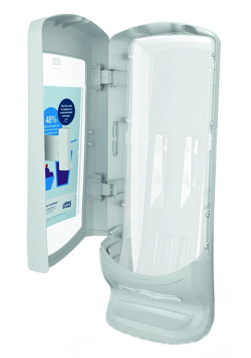 Диспенсер для салфеток Xpressnap® №4, 21,6*33 см, Interfold, (N4), серый Tork - фото 3