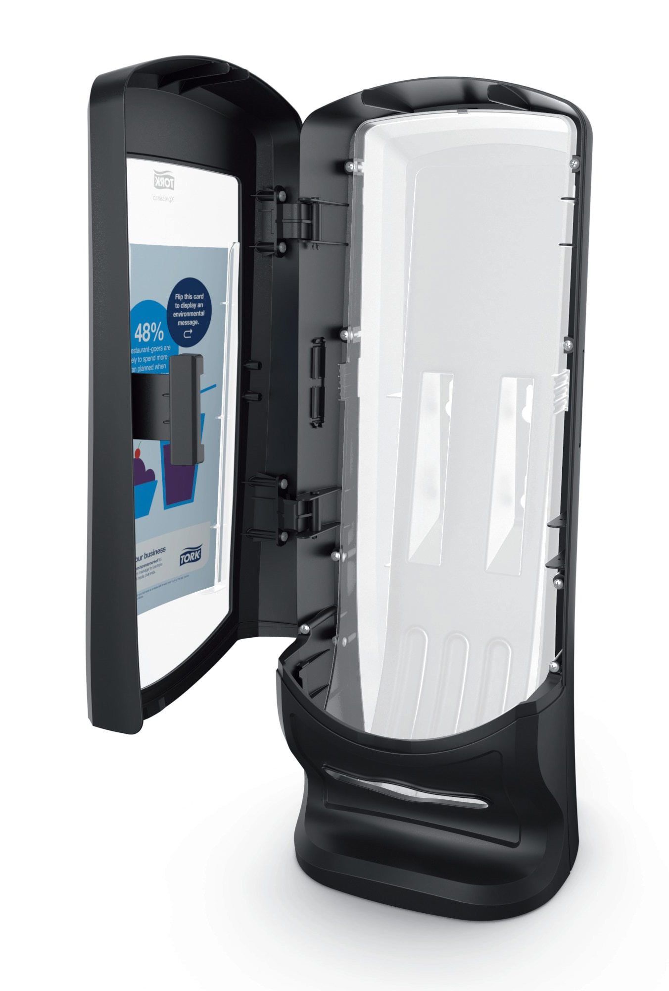 Диспенсер для серветок Xpressnap® №4, 21,6*33 см, Interfold, (N4), чорн. Tork - фото 2