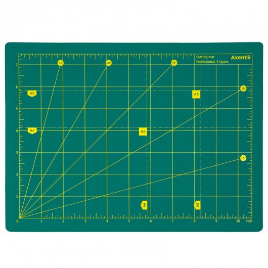 Коврик для резки самовосстанавливающийся PRO А4 (210*297мм.), пятислойный, толщина 3мм., зелен. Axent - фото 4