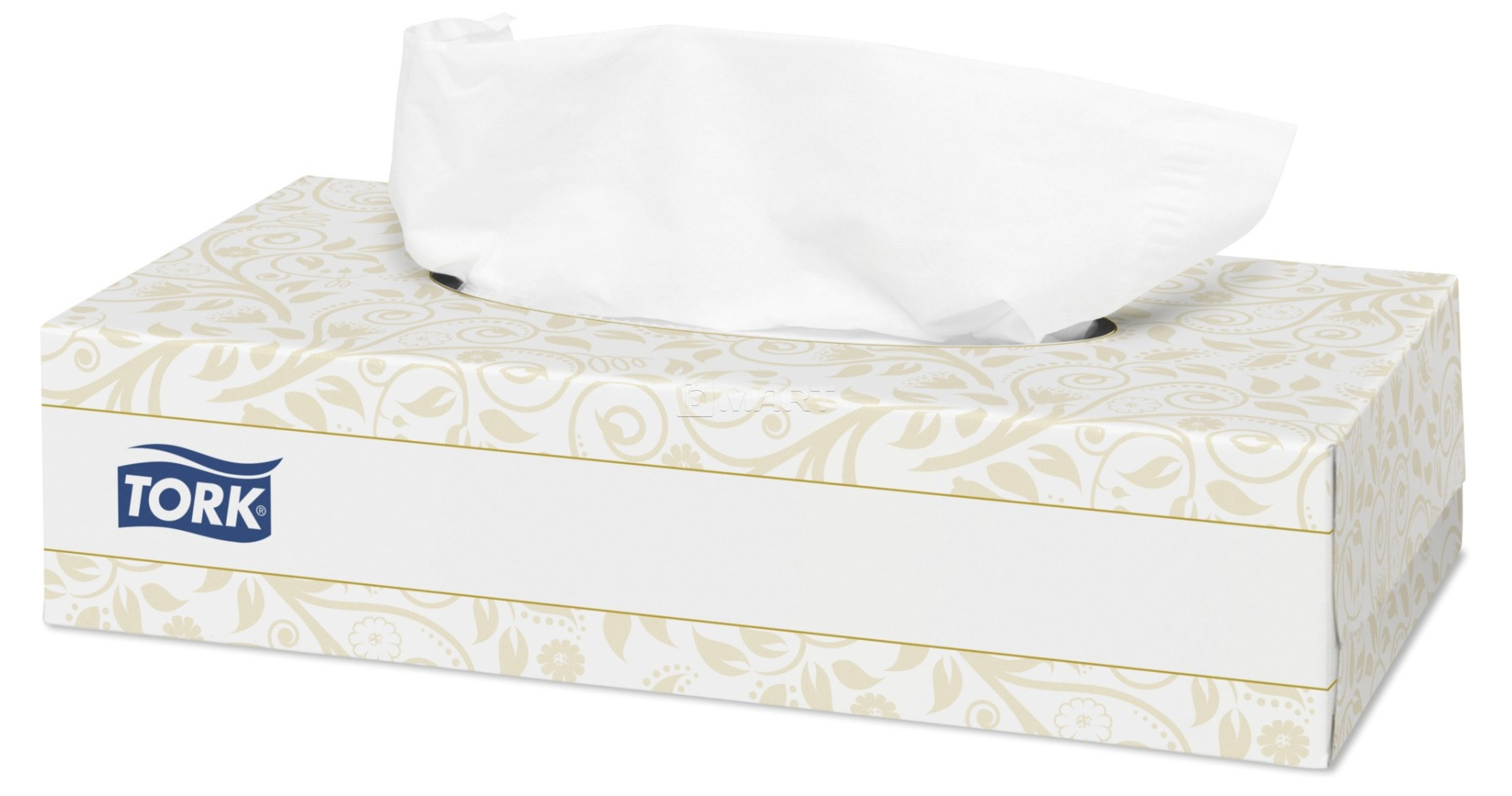 Серветки косметичні, 100шт/кор., 20*20,8см., Premium, біл. Tork - фото 1