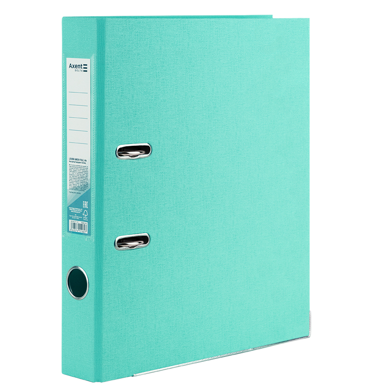 Регистратор 5см. А4 (PP), двусторонний, Pastelini, мятный Axent Delta - фото 3