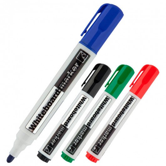 Маркер для дошок, круглий наконечник 2мм., d2800, набір 4шт./уп., асорті Axent — фото 3