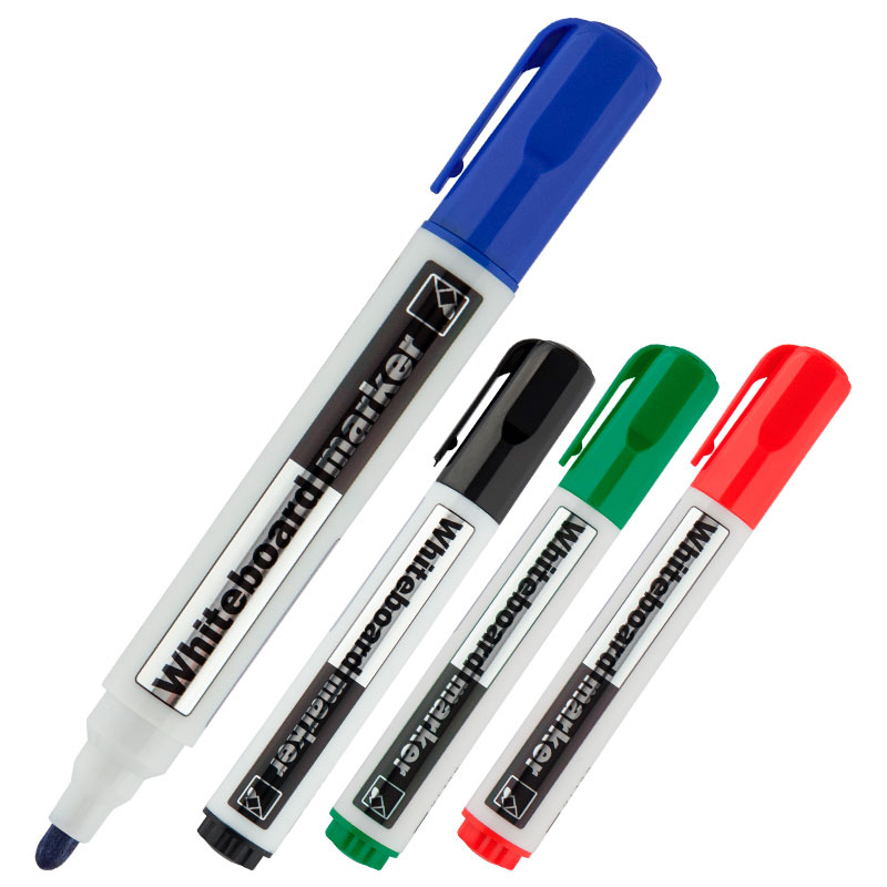 Маркер для дошок, круглий наконечник 2мм., d2800, набір 4шт./уп., асорті Axent — фото 3