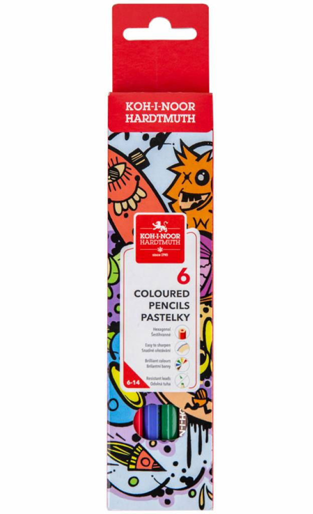Карандаши цветные, 6цв., Teenage Koh-i-noor - фото 4