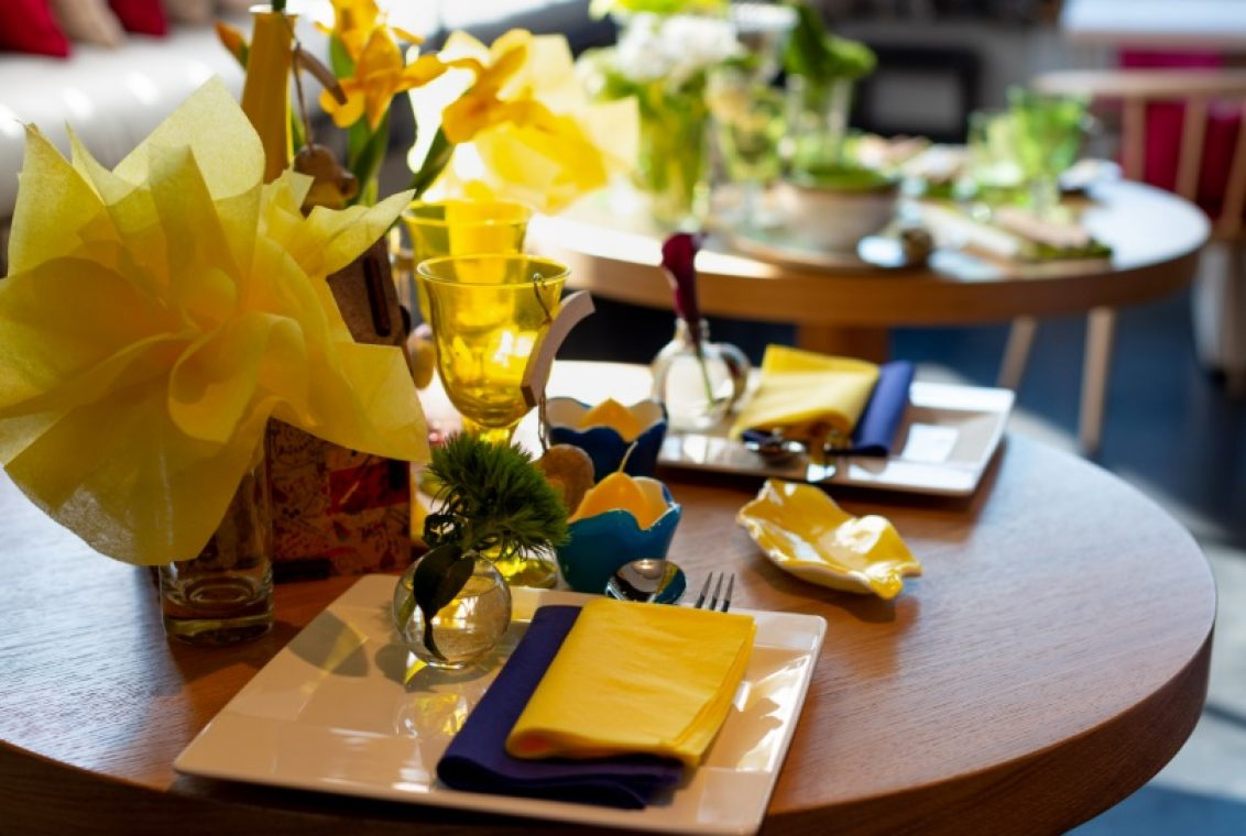 Серветки 39*39*см. Tork Premium LinStyle® 1 шарова, 50шт./уп., син. Tork - фото 4