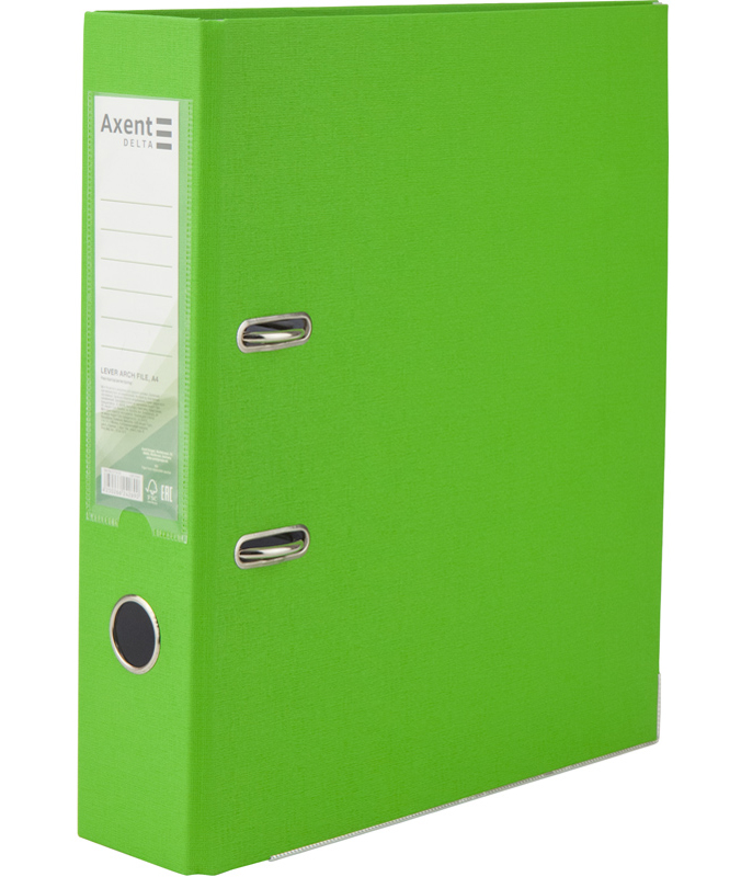 Реєстратор 7,5см. А4 (PP), салат. Axent Delta — фото 4