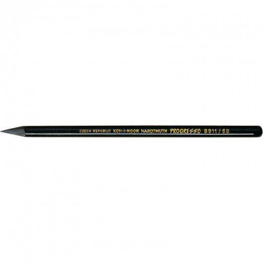 Олівець бездеревний цільнографітний Progresso 8911, твердість 6B Koh-i-noor — фото 4
