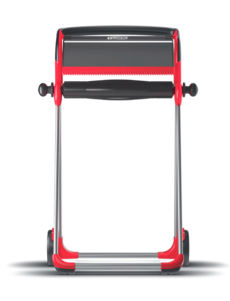 Тримач для матеріалів в рулоні Tork Performance, підлоговий, (W1), черв./чорн. Tork - фото 3