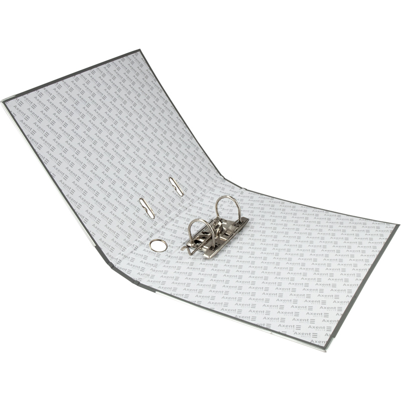 Реєстратор 5см. А4 (PP), односторонній, сір. Axent Delta — фото 4