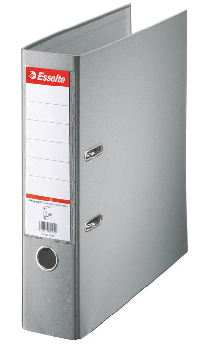 Реєстратор 8см. А4 (PP) Plus XXL, сір. Esselte — фото 3