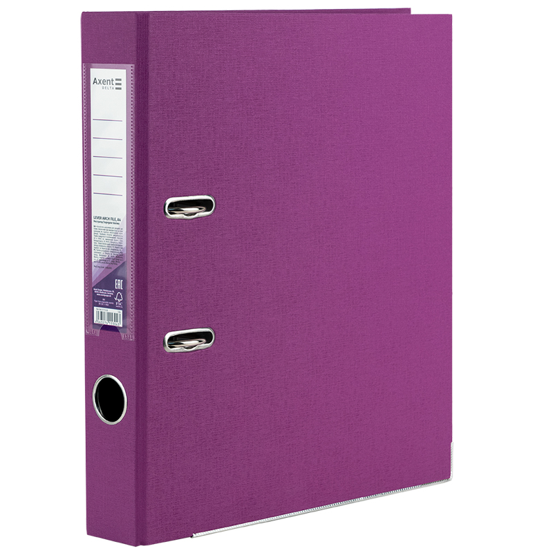 Регистратор 5см. А4 (PP), двусторонний, сиреневый Axent Delta - фото 4