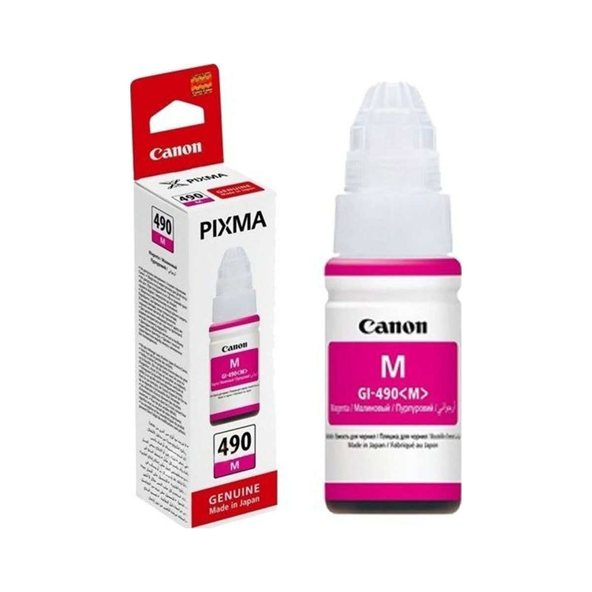 Чорнила для струменевих пристроїв GI-490, Canon PIXMA G1400/G2400/G3400, 70г., малиновий (0665C001) Canon — фото 2