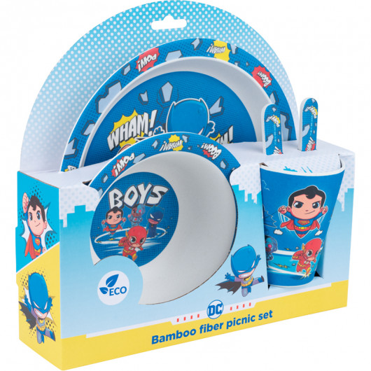 Набір посуду з бамбуку «DC Comics» (5 предметів) Kite — фото 4
