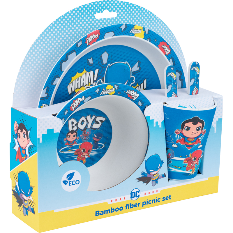 Набір посуду з бамбуку «DC Comics» (5 предметів) Kite — фото 4