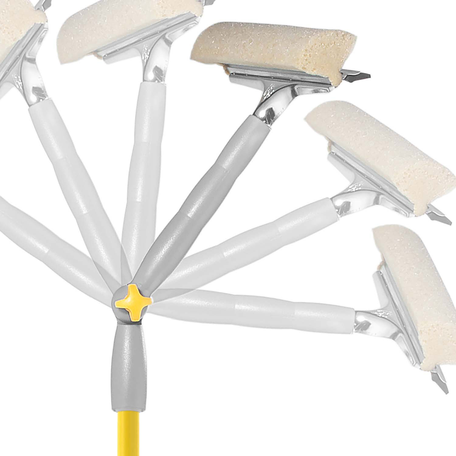 Швабра для окон с телескопической ручкой и шарниром 25см., длина 105-160 см (20676) Fratelli - фото 3