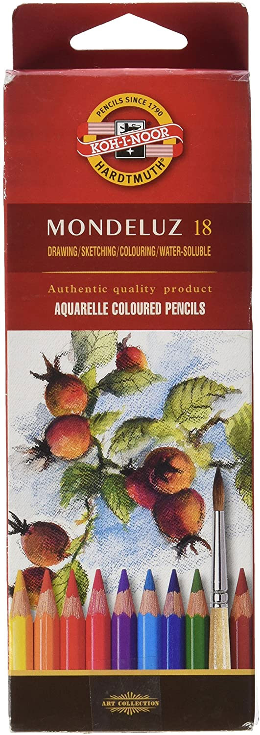 Олівці акварельні, 18кол. MONDELUZ 3717 Koh-i-noor — фото 5