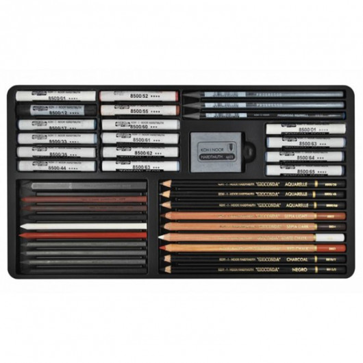 Набір художній Gioconda 8891, 39 предметів в металевому пеналі Koh-i-noor — фото 3