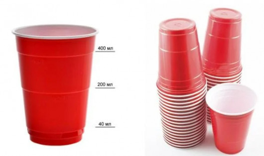 Стакан для вечеринок Party Red Cup 400мл., 20шт./уп., пластик PS, красн. Huhtamaki - фото 5