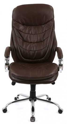 Кресло Валенсия Soft CH MB (Кожа LC-K) коричневый АКЛАС - фото 19