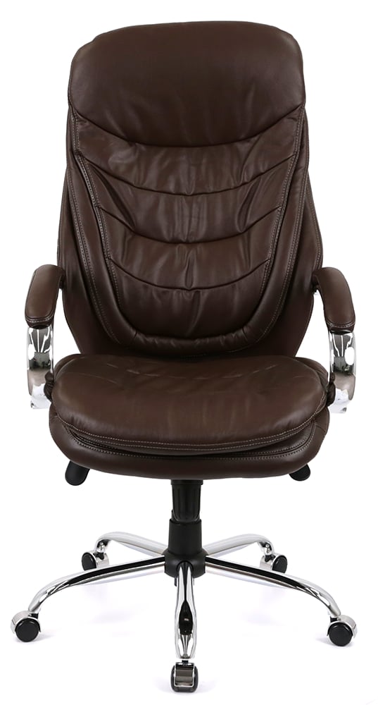 Кресло Валенсия Soft CH MB (Кожа LC-K) коричневый АКЛАС - фото 19