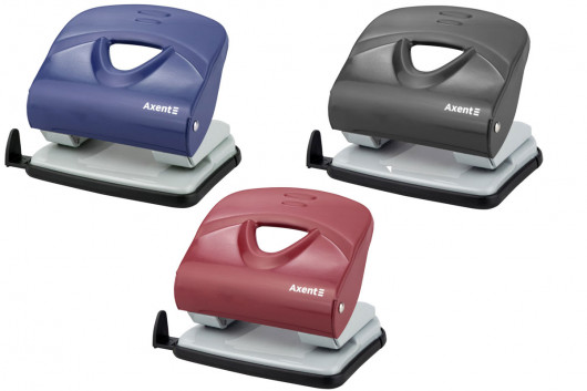 Діркопробивач на 2 отвори, до 30 аркушів Exakt-2, металевий, чорн. Axent — фото 8