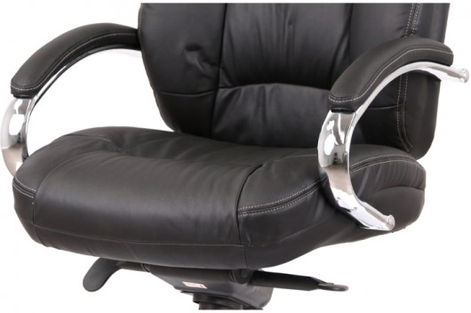 Крісло для керівника Бадалона CH MB (Шкіра LC-A), чорн. АКЛАС — фото 21