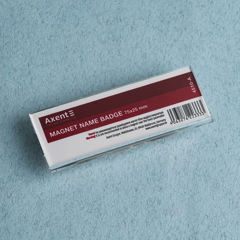 Бейдж акриловий на магните 4510 (75х25мм) Axent - фото 6