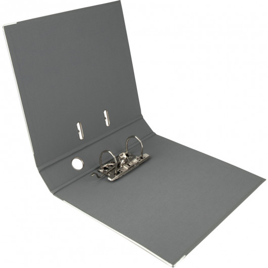 Регистратор 7,5см. А4 (PP) двусторонний, серый Axent Delta - фото 5