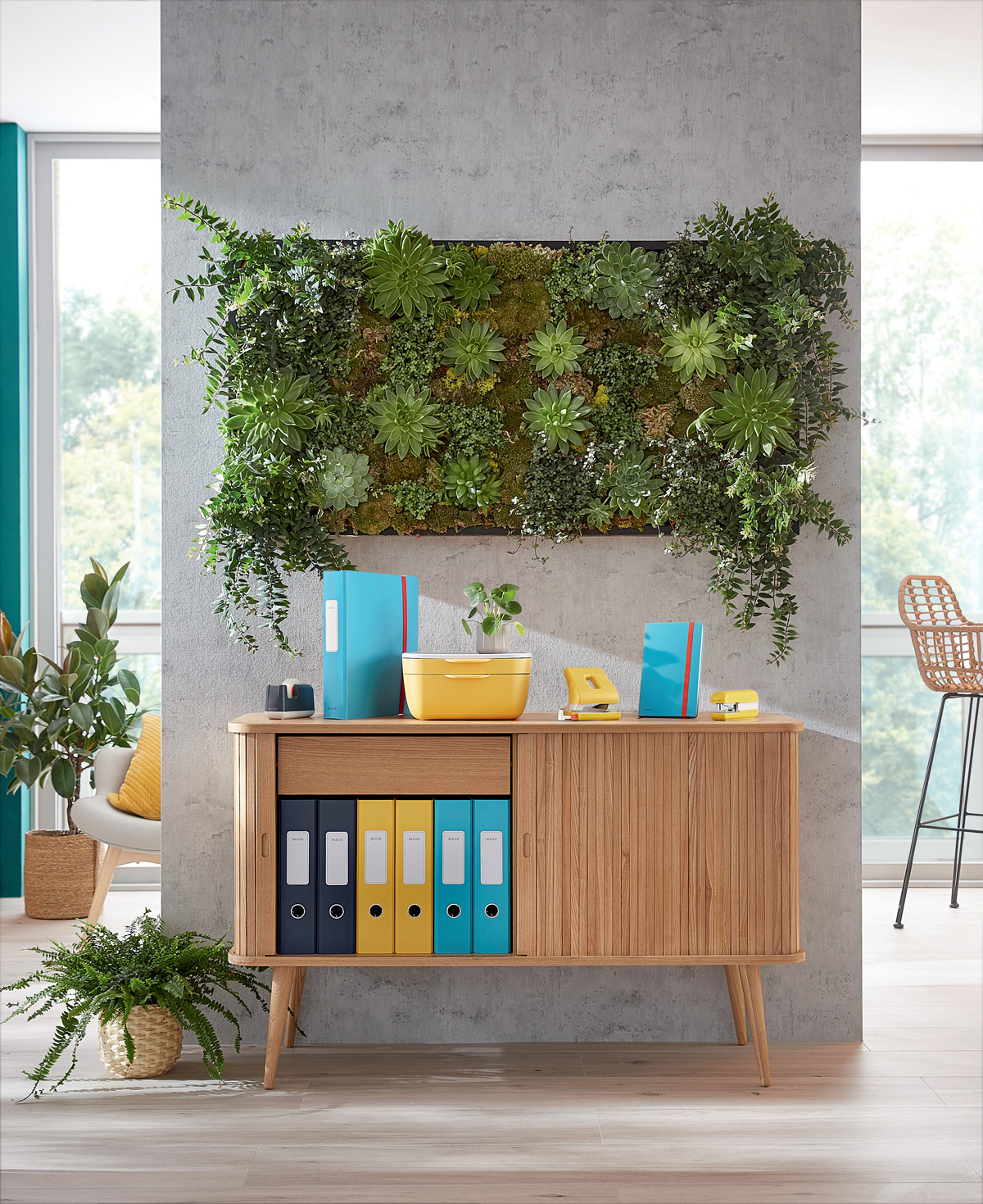 Папка на резинках Leitz Cosy, A4, PP, до 150л., с тремя клапанами, желт. LEITZ - фото 5