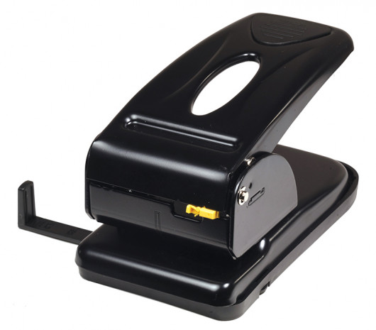 Дырокол большой, на 2 отверстия, до 70 листов (4326), металлический, черн. Scholz - фото 3