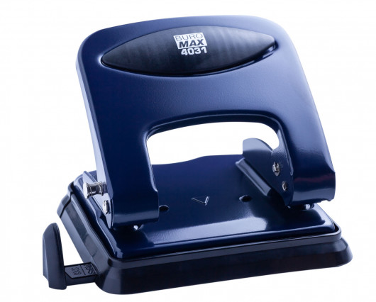 Дырокол на 2 отверстия, до 30 листов BM.4031, металлический, 133*114*93мм., син. BuroMax - фото 2