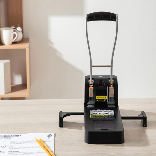 Діркопробивач великий, на 2 отвори, до 150 аркушів (E0150) DELI — фото 6