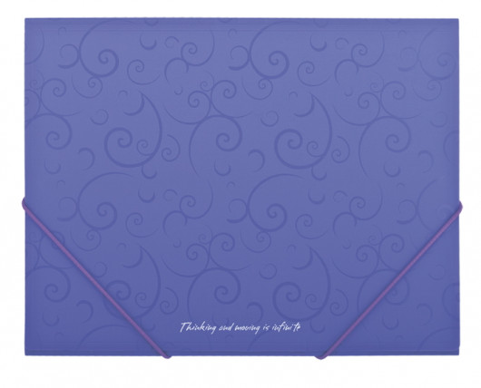 Папка на резинках Barocco А5 пластик, фиолет. BuroMax - фото 3