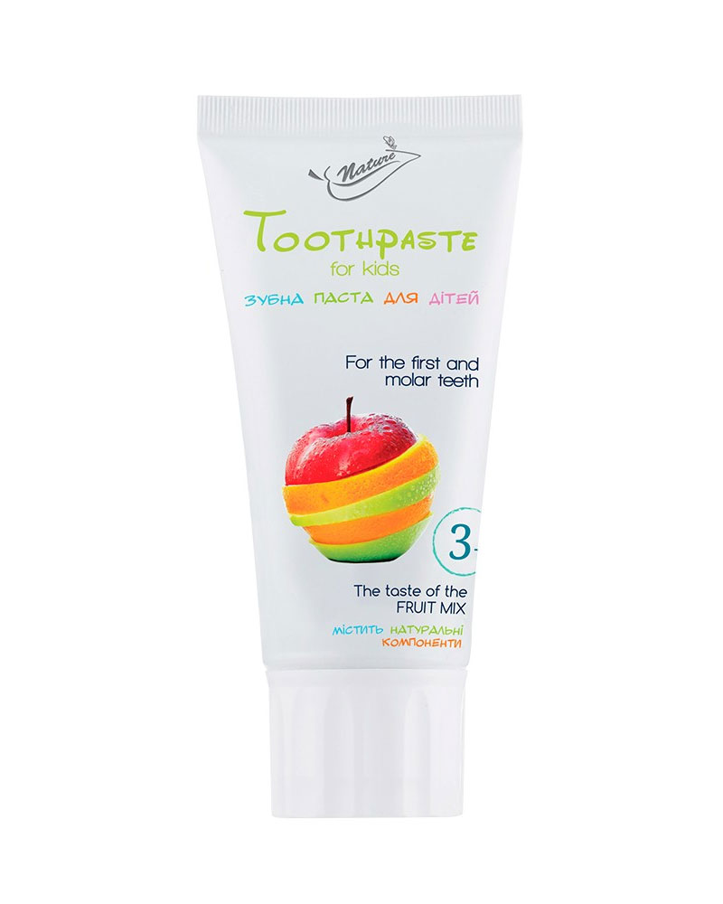 Зубная паста детская Bioton Nature Fruit Mix (3+), 50мл. (4823097600306) BIOTON COSMETICS - фото 1