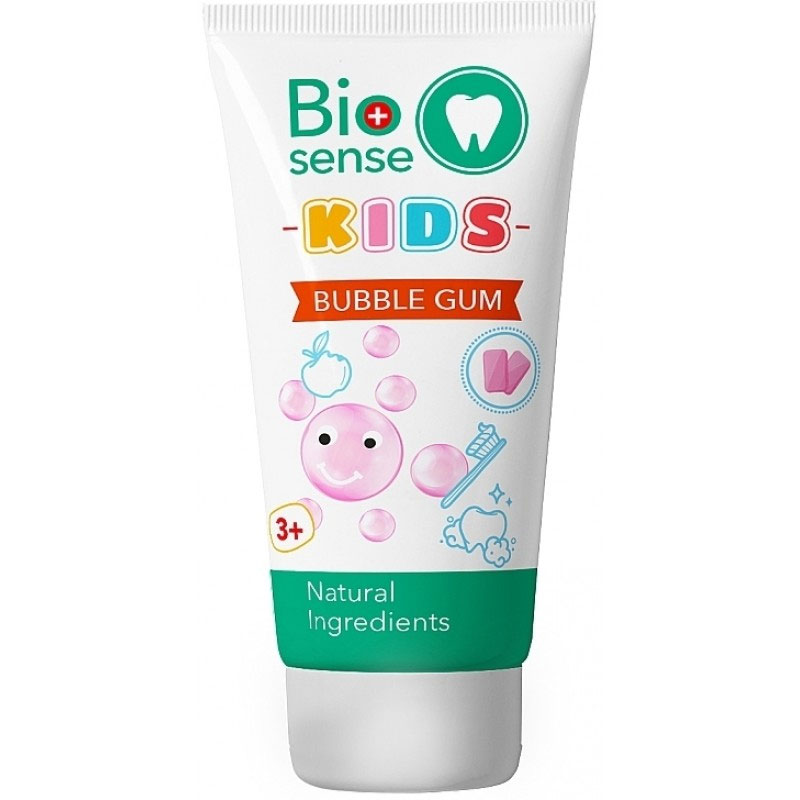 Зубная паста детская Bubble Gum, 50мл. (4820026165172) Biosense - фото 1