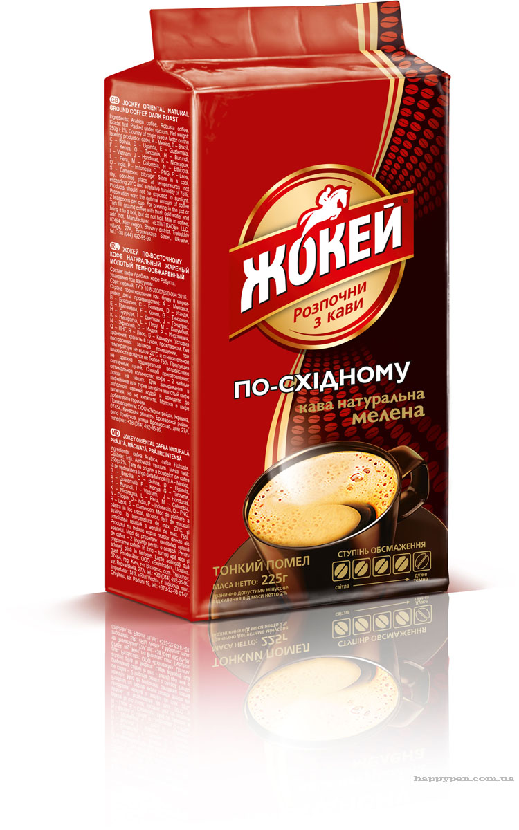 Кофе молотый По восточному 225г., арабика Жокей - фото 1