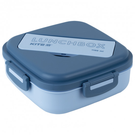 Ланчбокс з розділювачем 1100 мл, блакитний Kite — фото 8