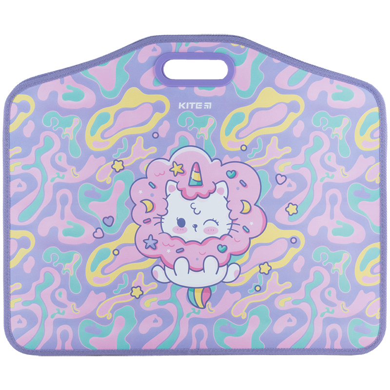 Портфель на липучках, 1 отдел., A3, Rainbow Catcorn Kite - фото 3