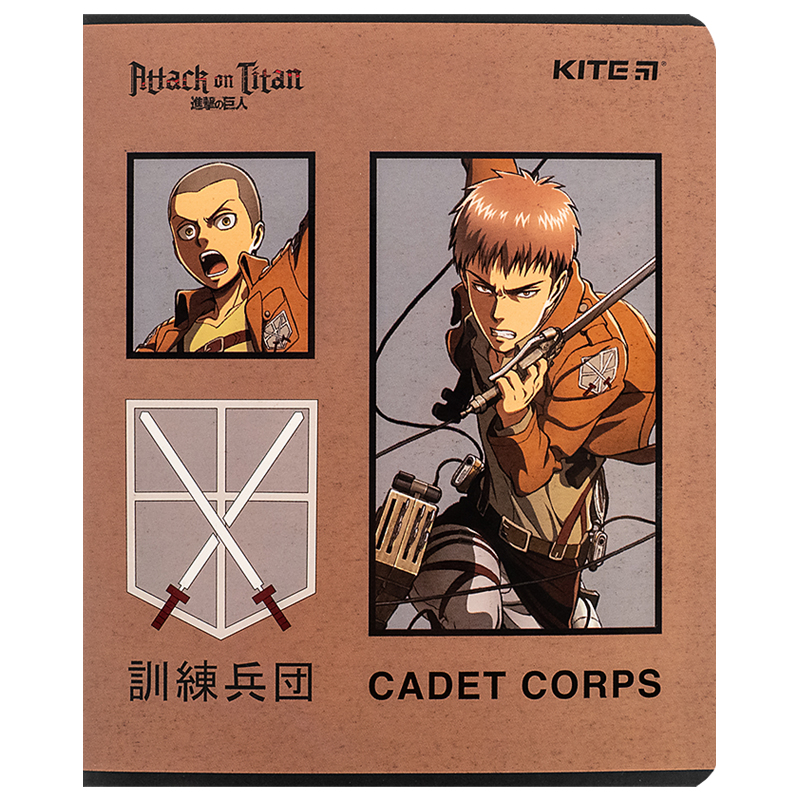 Зошит 24 арк., лін., софт тач + УФ лак, Attack on Titan (AT24-239) Kite — фото 15