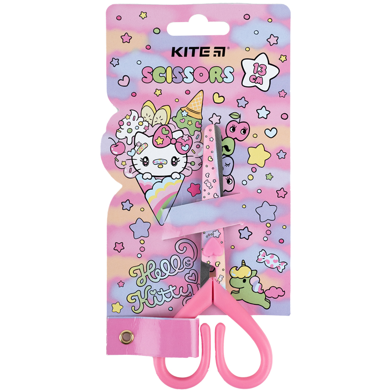 Ножницы детские с рис. на лезвии, 13см Hello Kitty Kite - фото 3