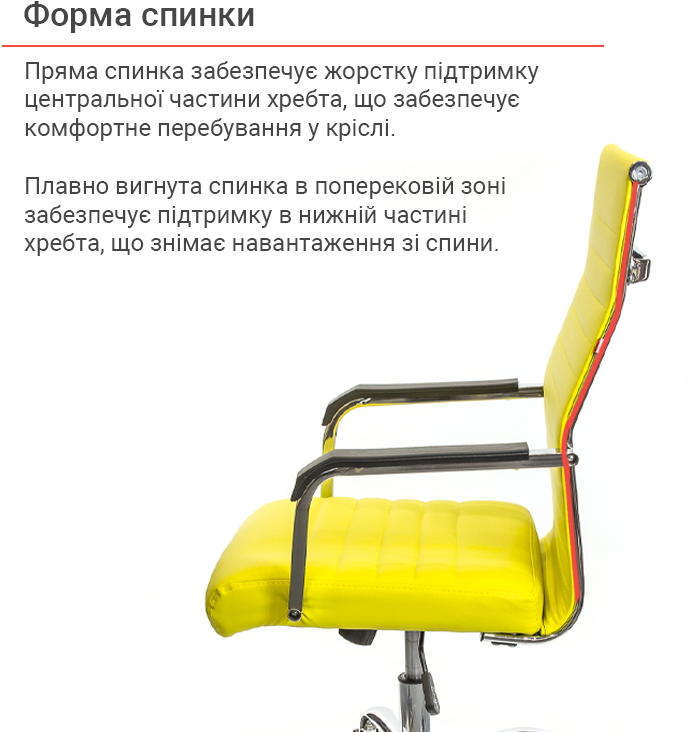 Крісло Кап FX СН TILT, жовт. АКЛАС — фото 15