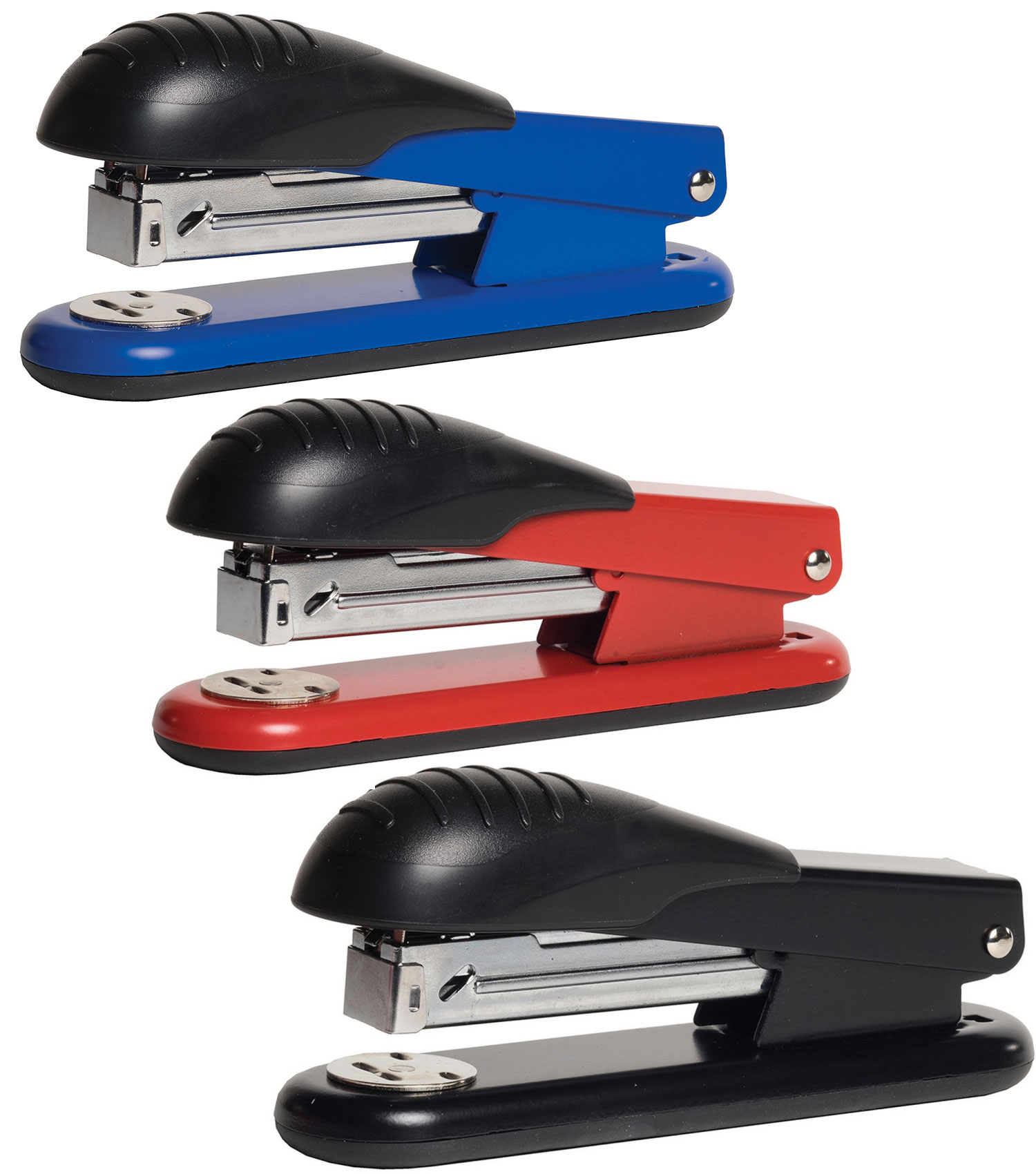 Степлер 24/6, 30арк., метал., син. Scholz — фото 4