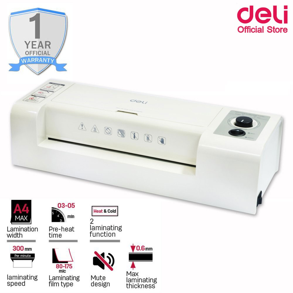 Ламінатор A4 Deli 3891,  щільність плівки 80-200мкм. DELI — фото 3