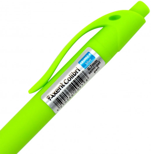 Ручка масляная автоматическая Сolibri, стержень син., корпус ассорт. Axent - фото 6