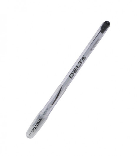 Гелевая ручка DG2020, корпус прозр., стержень черн. Axent Delta - фото 3