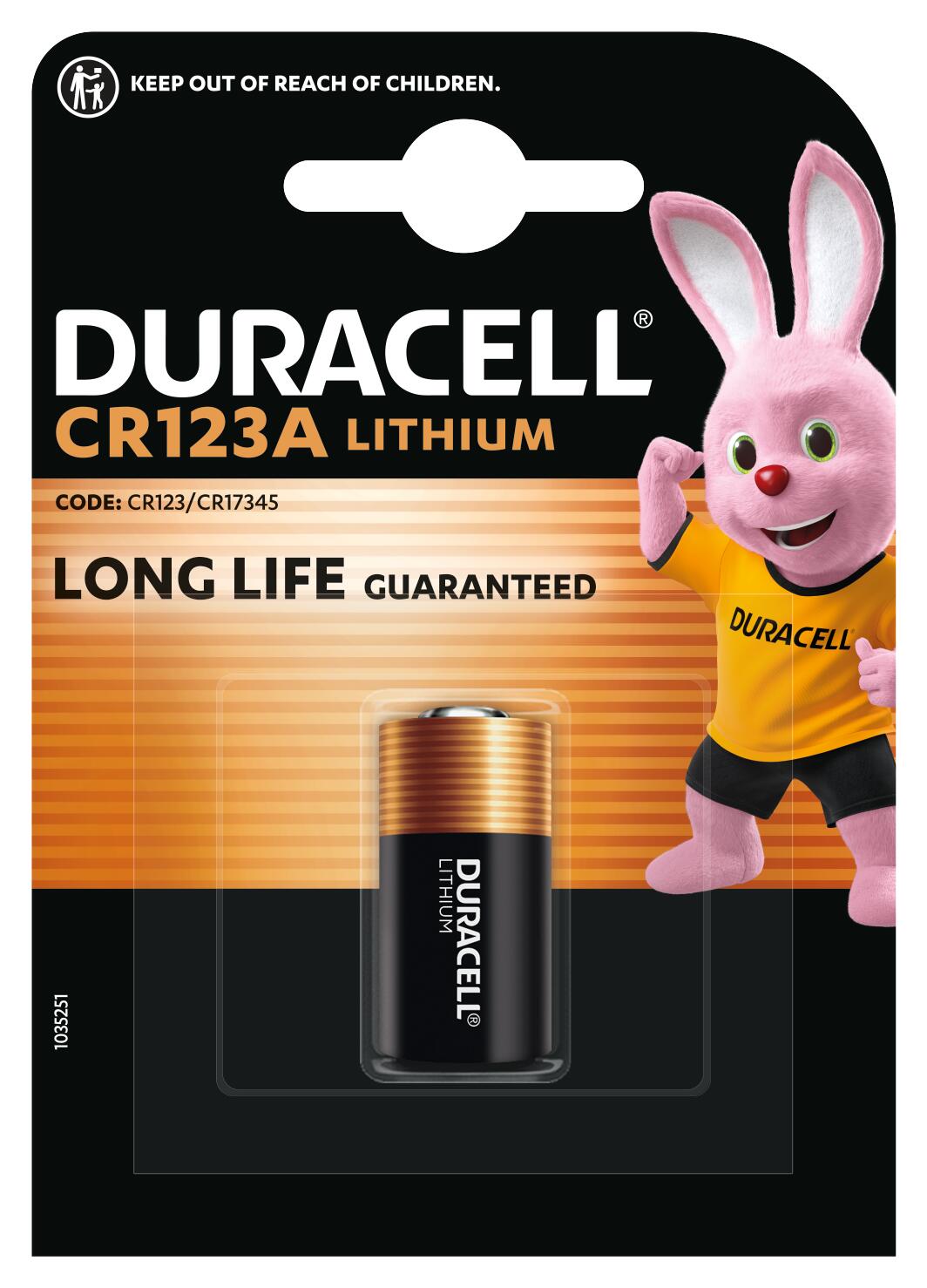 Батарейка CR123/DL123A , 3V Duracell — фото 1