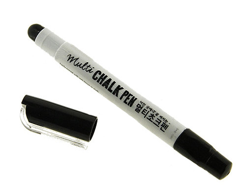 Маркер-мел для досок и стекла круглое острие 1-8мм., черн. Mungyo - фото 2
