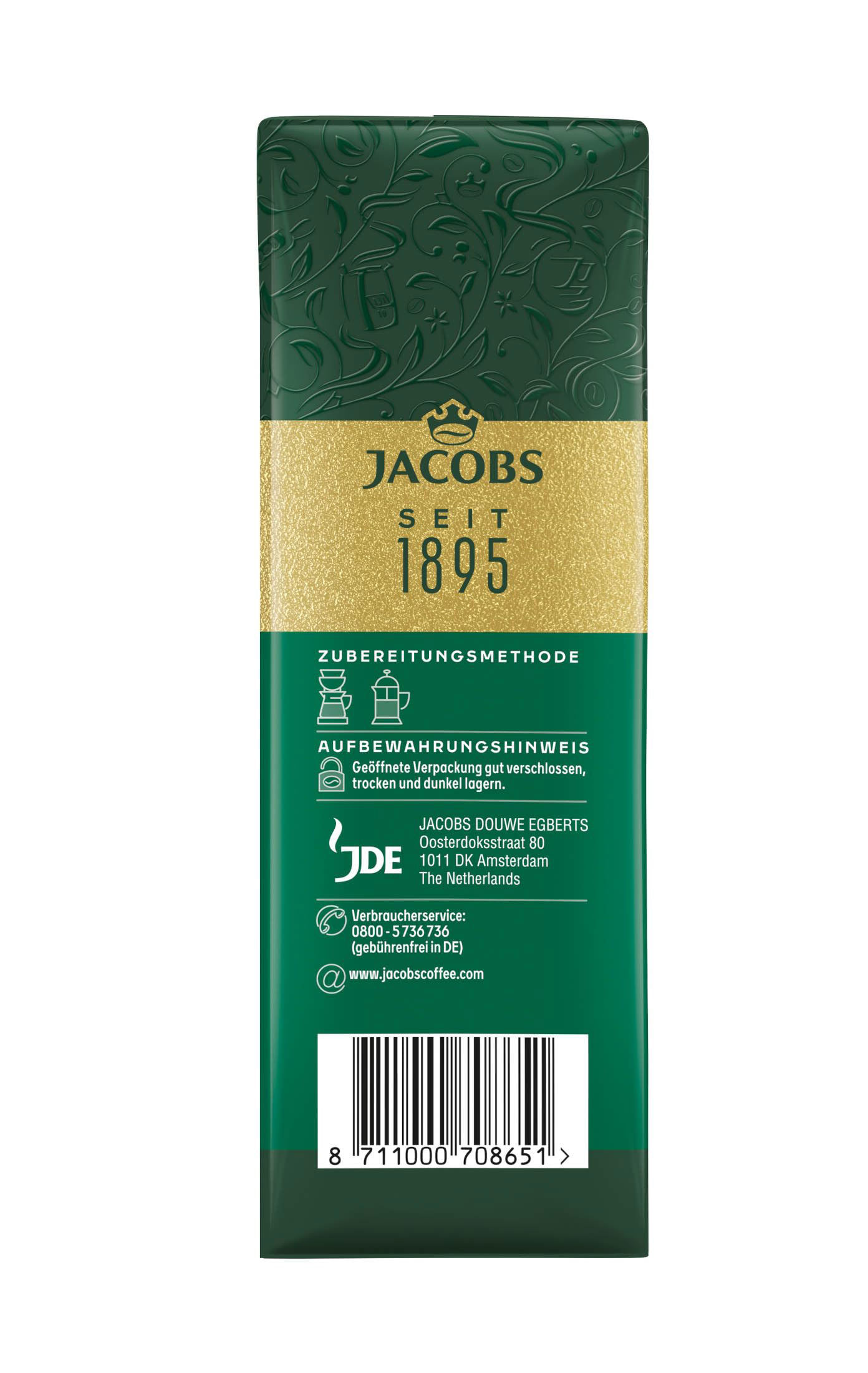 Кава мелена Jacobs Kronung 500гр., арабіка 100% (8711000708651) Jacobs — фото 2