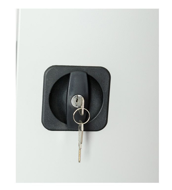 Шкаф архивный 4 полки (1860*850*400мм.) метал., замок, серый Практик - фото 4