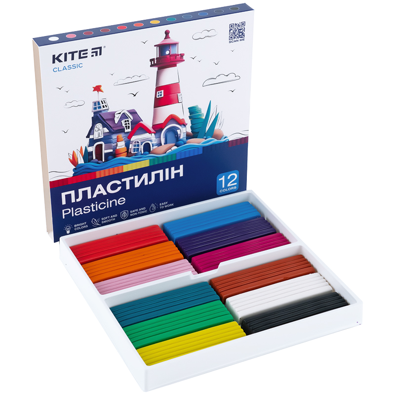 Пластилин, 12 цветов, 240 г. Kite Classic Kite - фото 7